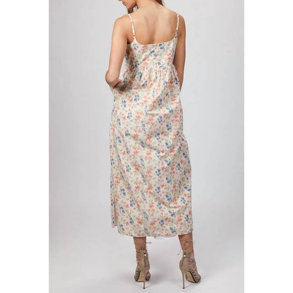 NEW REBECCA TAYLOR sleeveless long emma dress in multi combo - Picture 2 of 2